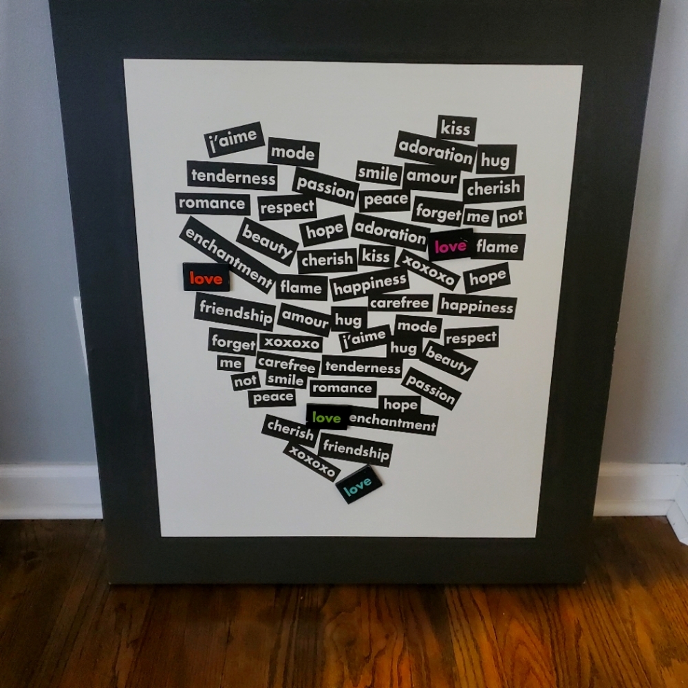 Black Heart Canvas